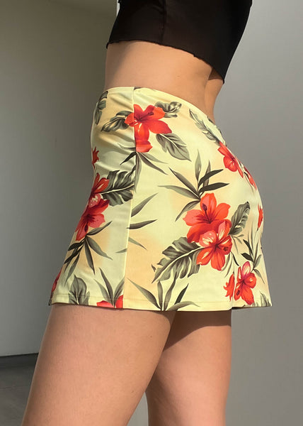 90's Tropical Mini Skirt (S)