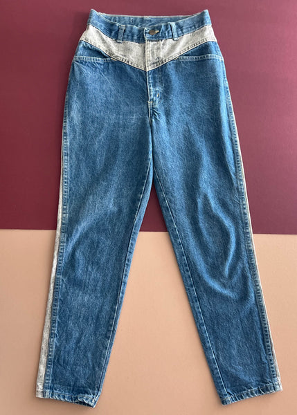 80's Color-Block Mom Jeans (26-27")