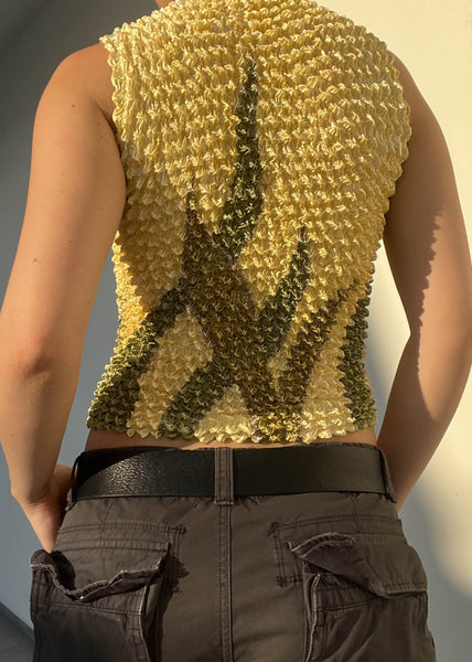 90's Lily Graphic Scrunch Tank (S)