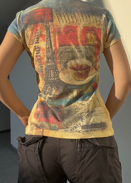 Late 90's Paris Coffee Tee (S)