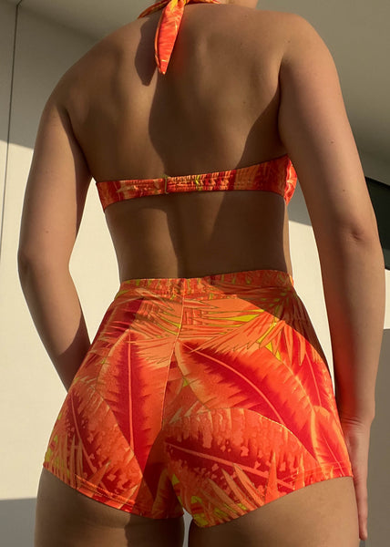 90's Vibrant Tropical Bikini (M)
