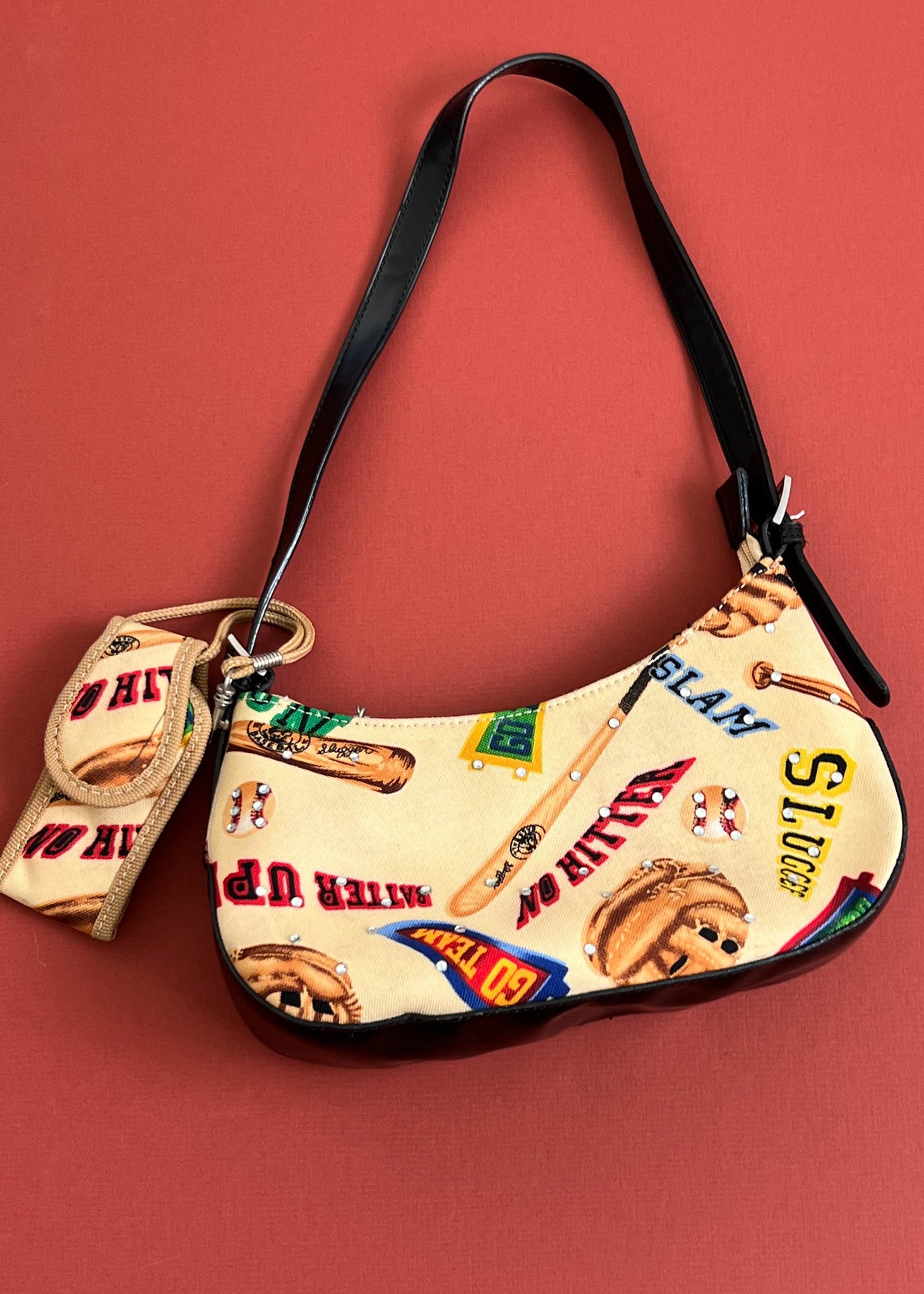 Baseball Print Purse