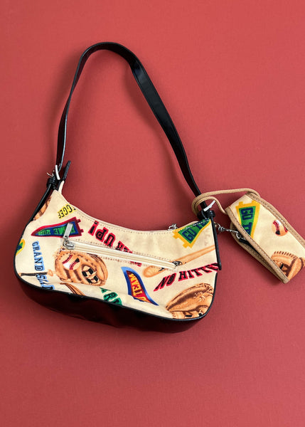 Baseball Print Purse