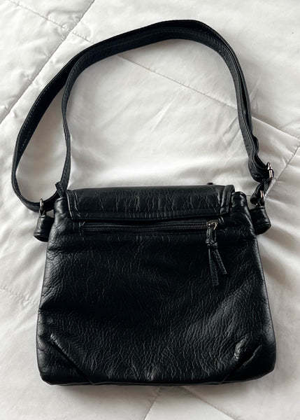 Nyla 90's Black Leather Purse