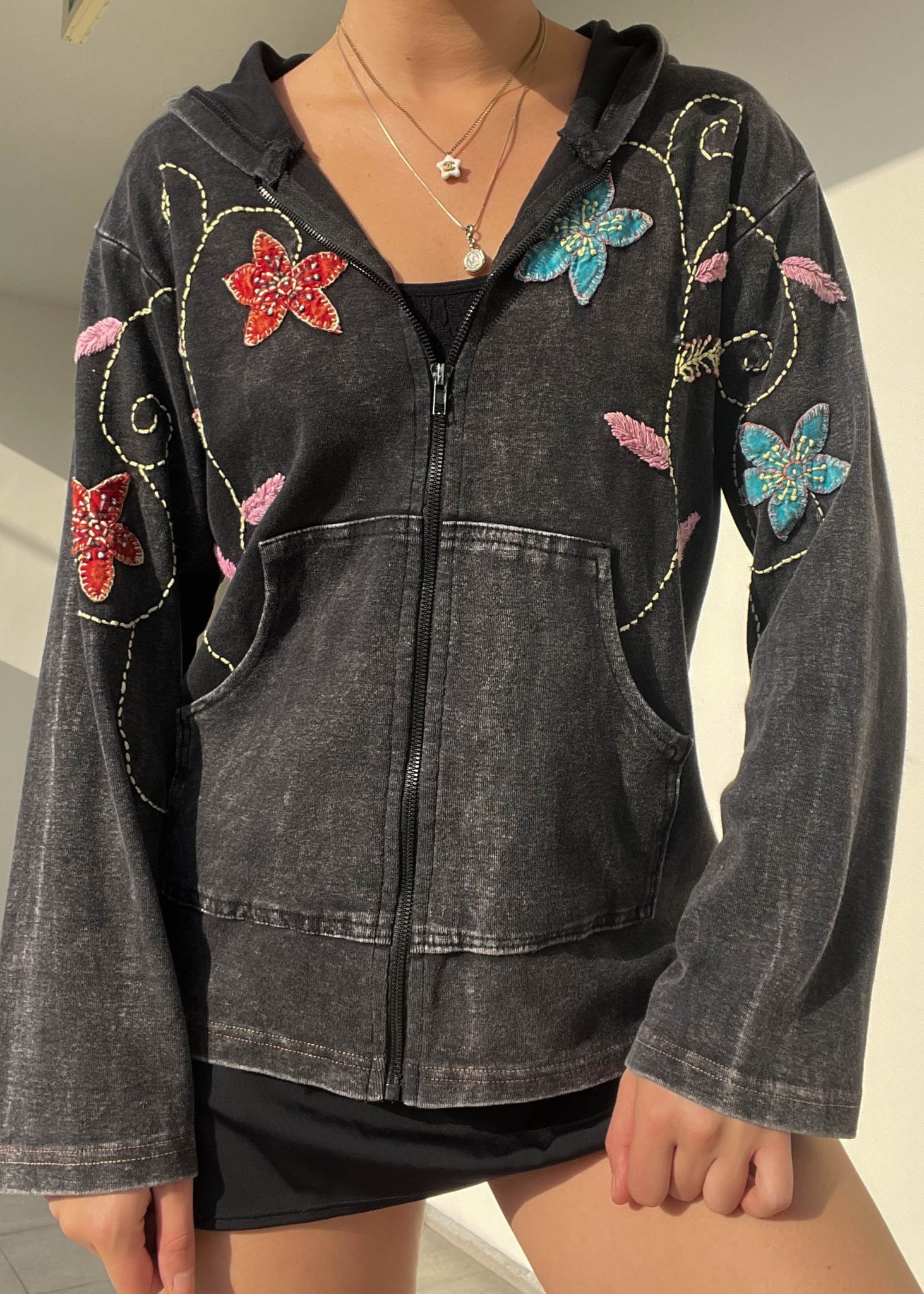 Amelia Y2k Flower Jacket (S)