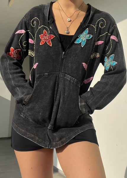 Amelia Y2k Flower Jacket (S)