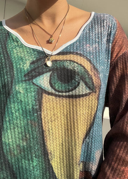 2000's Abstract Face Top (M-XL)