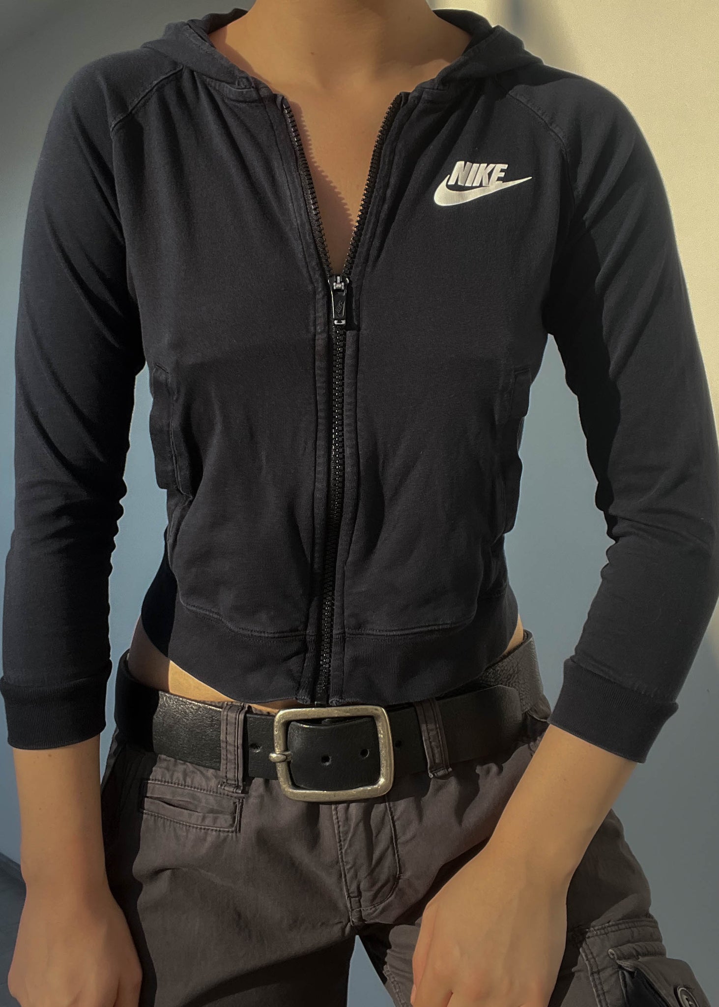 Black Nike Hoodie Jacket (S)