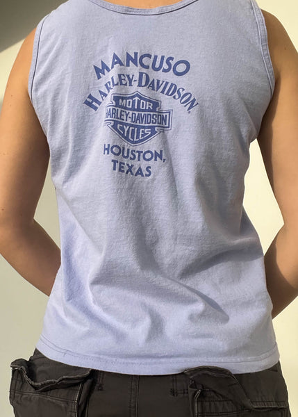 Y2k Periwinkle Harley Tank (S)
