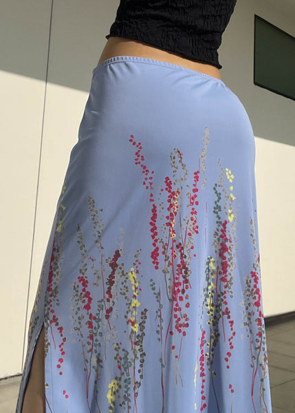 Periwinkle Watercolor Print Maxi (S-M)