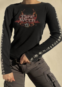 Skull Sleeve Bike Week Top (S)