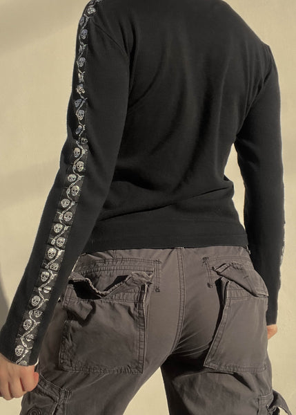 Skull Sleeve Bike Week Top (S)