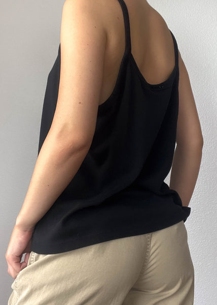 Y2k Black Venezia Tank (XL)