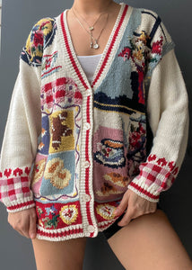 80's Tea Party Cardigan (M)