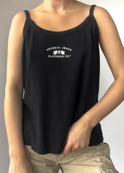 Y2k Black Venezia Tank (XL)