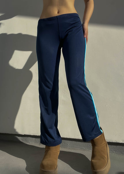 Blue & Navy Sporty Stripe Pants (S)