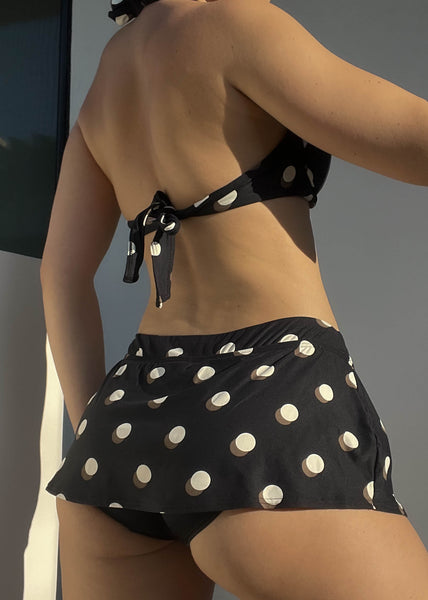 Polka Dot MIni Skirt Bikini Set (S)