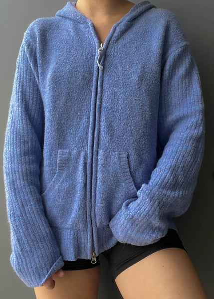 Periwinkle Double Zip Knit (M-XL)