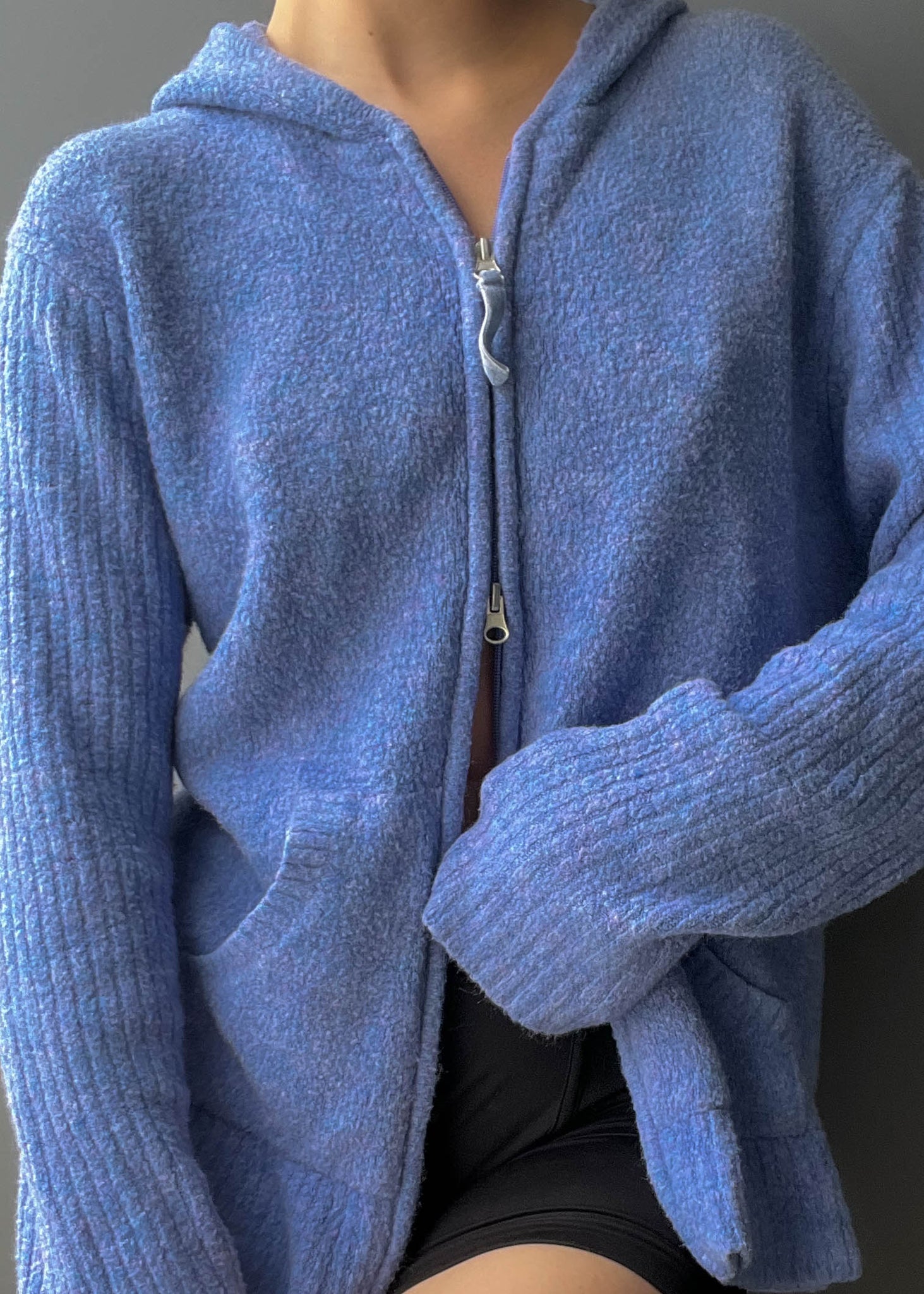 Periwinkle Double Zip Knit (M-XL)