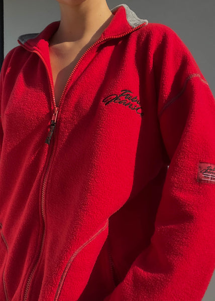 90's Red Fubu Fleece (L)