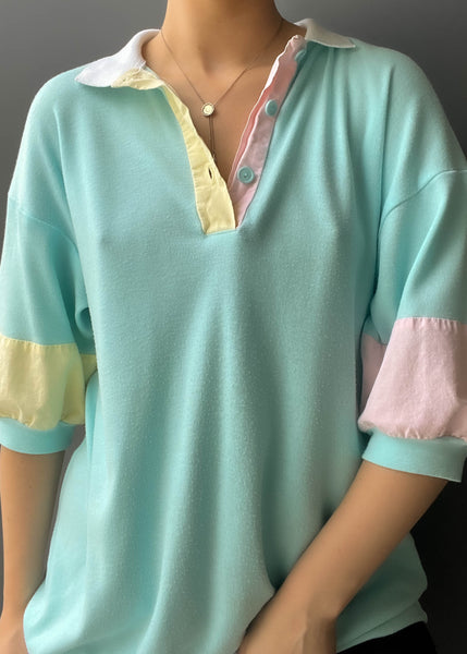 80's Pastel Polo (L)