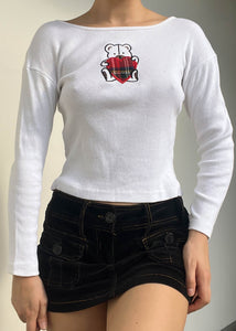 90's Teddy Heart Long Sleeve (S)