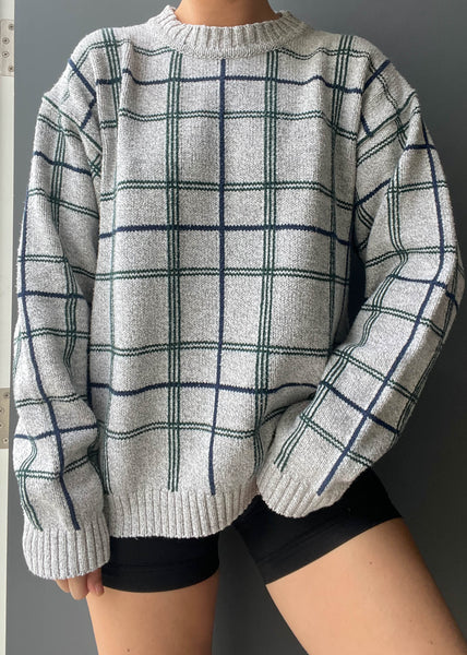 90's Grid Sweater (M-L)