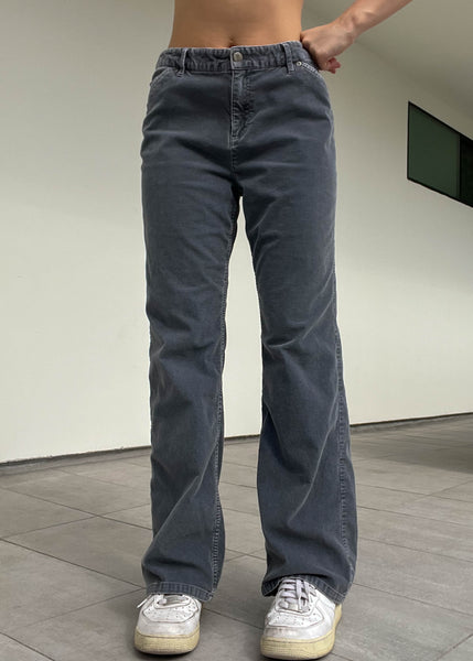 90’s Gray Corduroy Flares