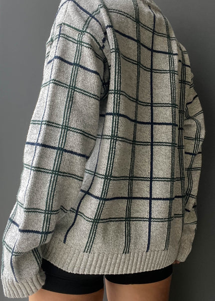 90's Grid Sweater (M-L)