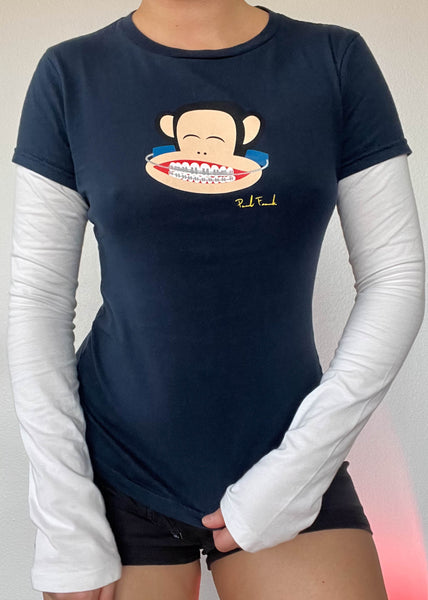 Y2k Paul Frank Layered Long Sleeve (S)