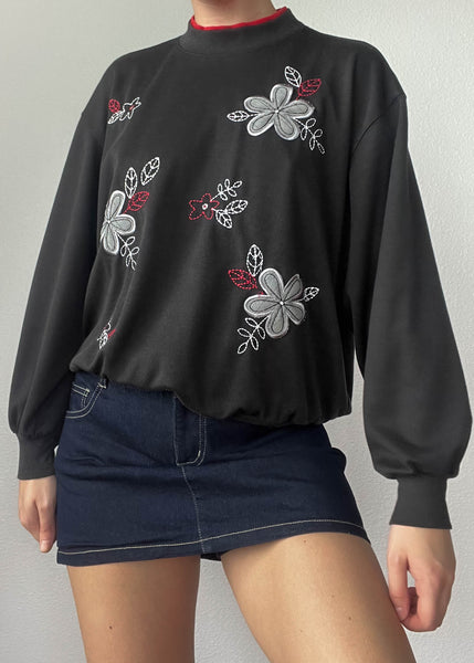 90's Daisy Layered Sweatshirt (S)