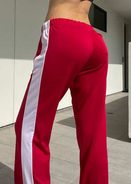 Red & White Flared Trackies (M)