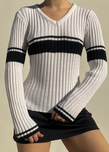 Delaney Black & White Knit (S)