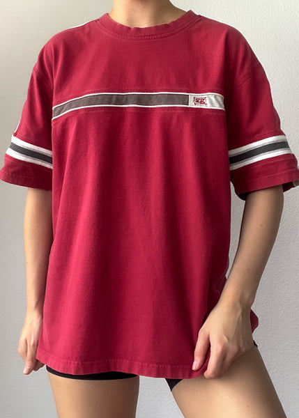 Y2k Red & Gray Skater Tee (M)