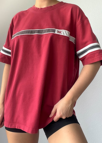 Y2k Red & Gray Skater Tee (M)