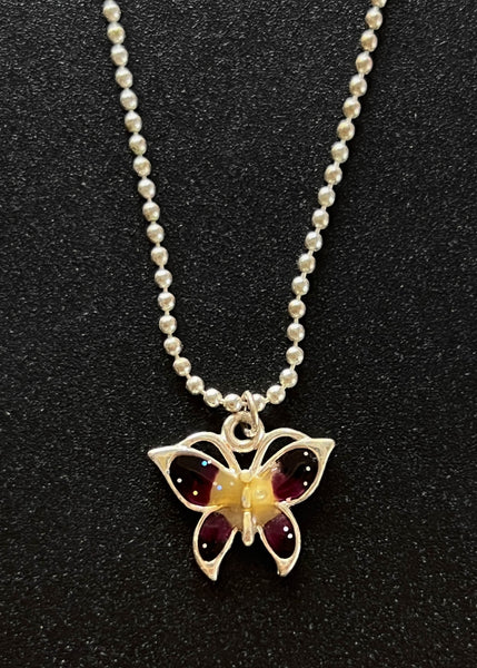 90's Butterfly Necklace