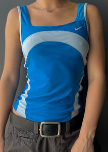 Y2k Double Blue Nike Tank (S)