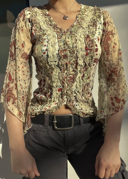 Piper Y2k Bell Sleeve Top (S)