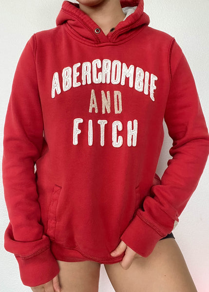 Y2k Red Abercrombie Hoodie (M)