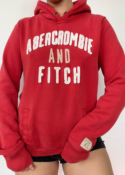 Y2k Red Abercrombie Hoodie (M)