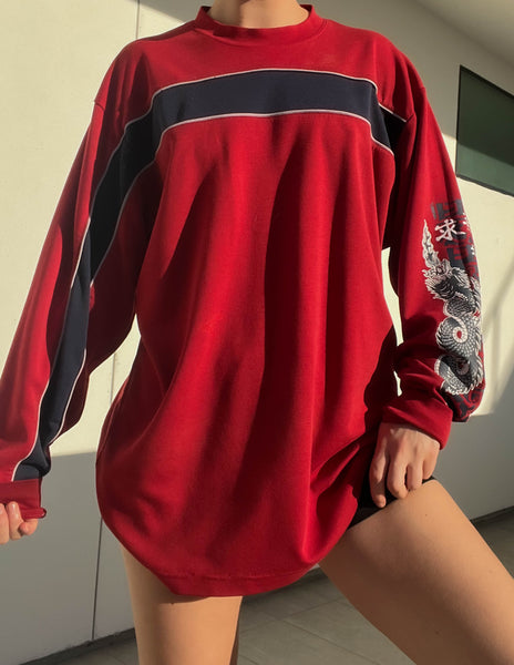 Dragon & Sk8 Stripe Long Sleeve (XL)