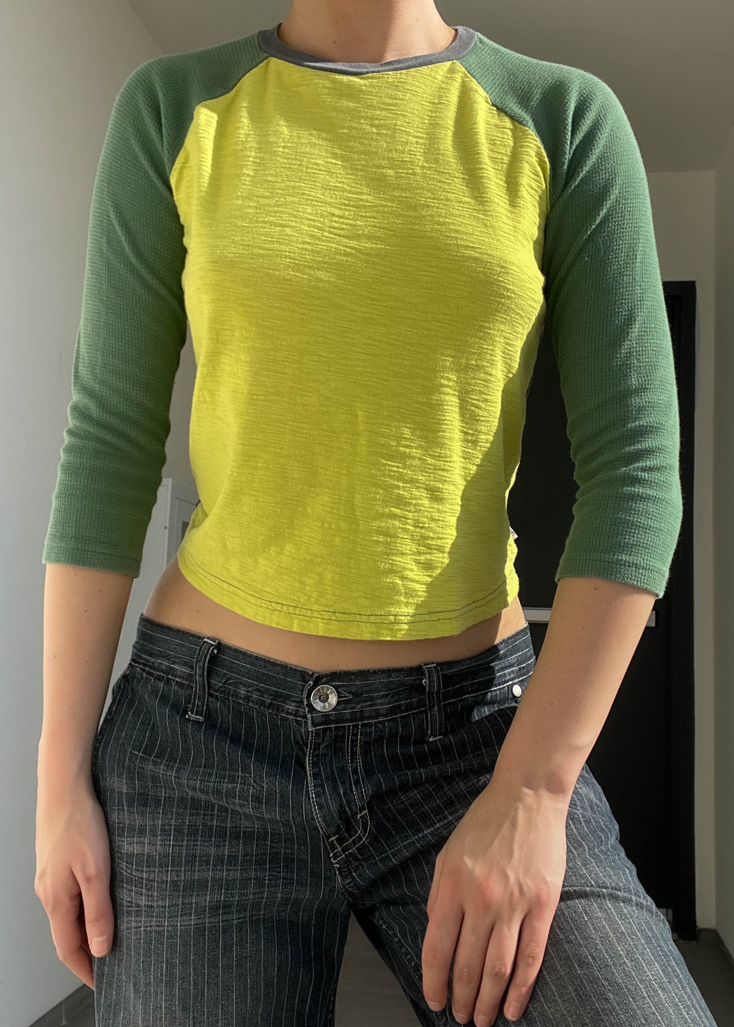 Double Green 3/4 Sleeve (S)
