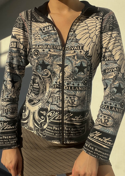 Riley Y2k Print Jacket (S-M)
