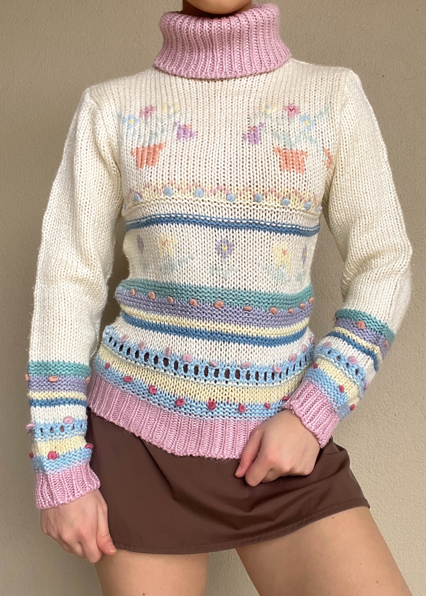 Isabel 90's Pastel Knit (S)