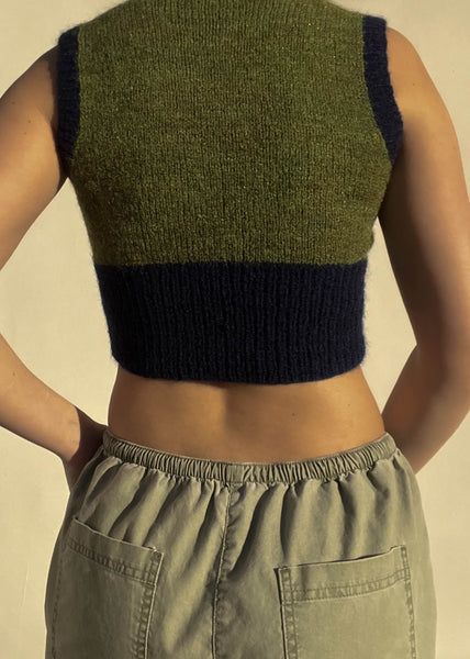 90's Key Hole Knit Tank (S)
