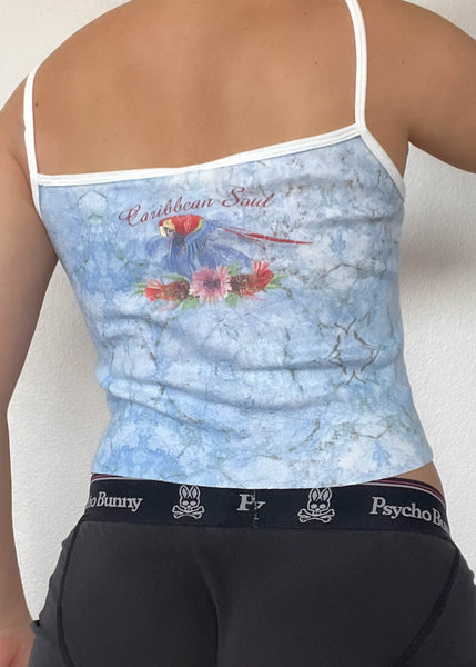 90's Parrot Print Tank (S)