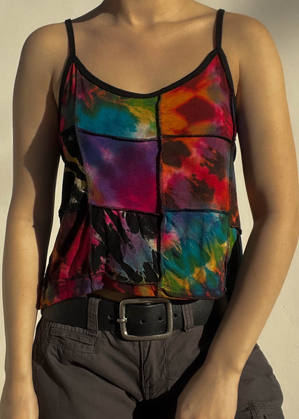 90's Patchwork Tie Dye Tank (M)