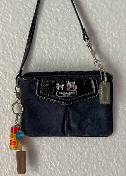 Coach Wristlet w/ 60's Charms