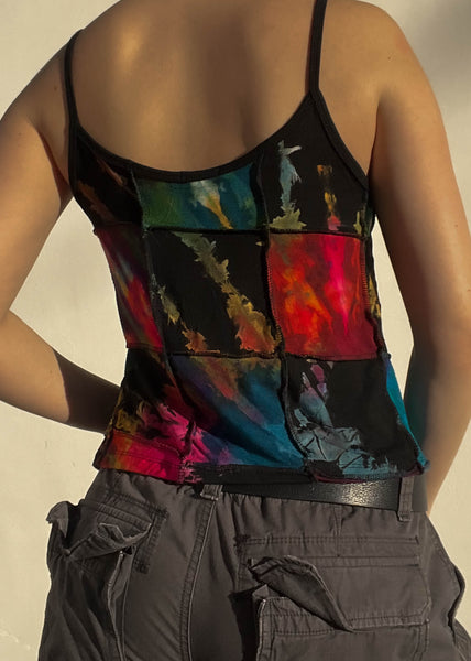 90's Patchwork Tie Dye Tank (M)