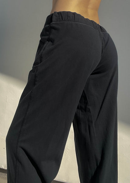Y2k Black Drawstring Lounge Pants (M)